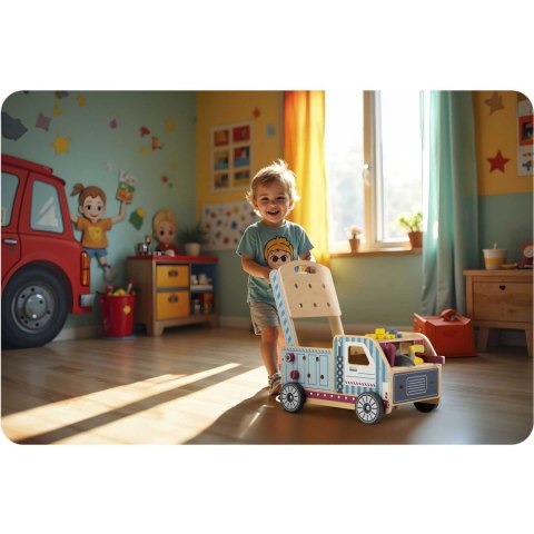 DREWNIANY CHODZIK PCHACZ Z NARZĘDZIAMI RK-874 RICOKIDS DREWNIANY CHODZIK PCHACZ Z NARZĘDZIAMI RK-874 RICOKIDS