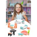 DUŻY DREWNIANY DOMEK DLA LALEK 3-PIĘTROWY RICOKIDS RK-878