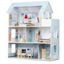 DUŻY DREWNIANY DOMEK DLA LALEK 3-PIĘTROWY RICOKIDS RK-878