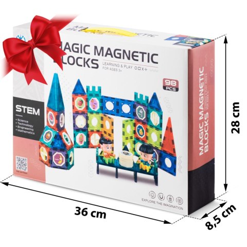 KLOCKI MAGNETYCZNE WIEŻA RK-768 RICOKIDS KLOCKI MAGNETYCZNE WIEŻA RK-768 RICOKIDS