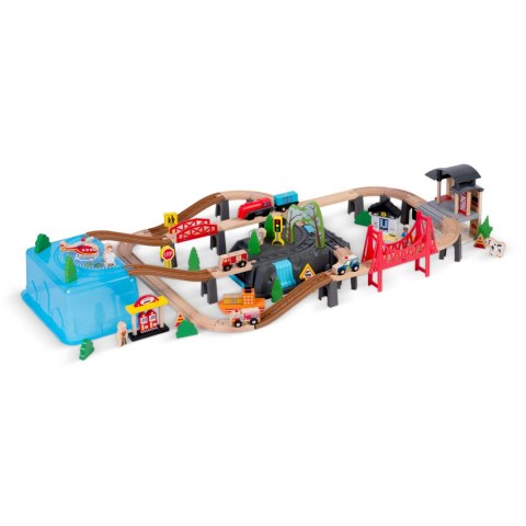 KOLEJKA DREWNIANA MIASTECZKO 100 SZT RK-879 RICOKIDS KOLEJKA DREWNIANA MIASTECZKO 100 SZT RK-879 RICOKIDS
