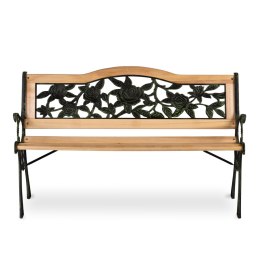 ŁAWKA PARKOWA Z OPARCIEM 123,5 X 74 X 48 CM GARDI ROSE SOFOTEL