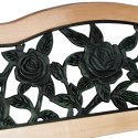 ŁAWKA PARKOWA Z OPARCIEM 123,5 X 74 X 48 CM GARDI ROSE SOFOTEL
