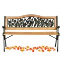 ŁAWKA PARKOWA Z OPARCIEM 123,5 X 74 X 48 CM GARDI TULIP SOFOTEL