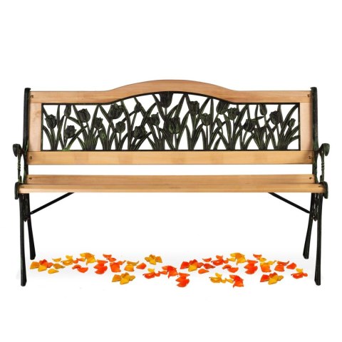 ŁAWKA PARKOWA Z OPARCIEM 123,5 X 74 X 48 CM GARDI TULIP SOFOTEL ŁAWKA PARKOWA Z OPARCIEM 123,5 X 74 X 48 CM GARDI TULIP SOFOTEL