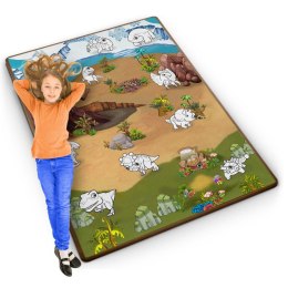 MATA PIANKOWA DO KOLOROWANIA ZWIJANA 120 X 90 X 0,3 CM RICOKIDS RK-344