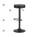 HOKER BAROWY IMAGO CZARNY - 2 SZTUKI