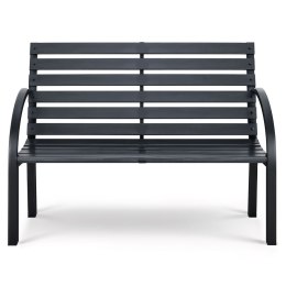 ŁAWKA OGRODOWA Z OPARCIEM 117,5 X 83 X 57 CM SOFOTEL LUCA