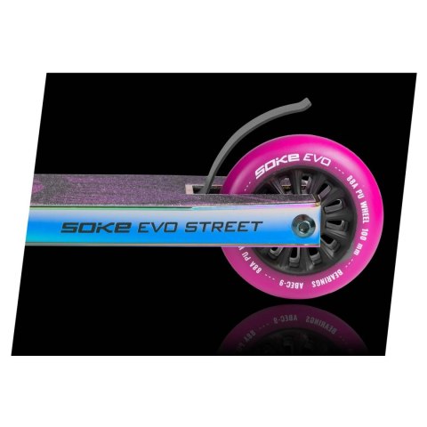 HULAJNOGA WYCZYNOWA SOKE EVO STREET BLACK NEOCHROME HULAJNOGA WYCZYNOWA SOKE EVO STREET BLACK NEOCHROME