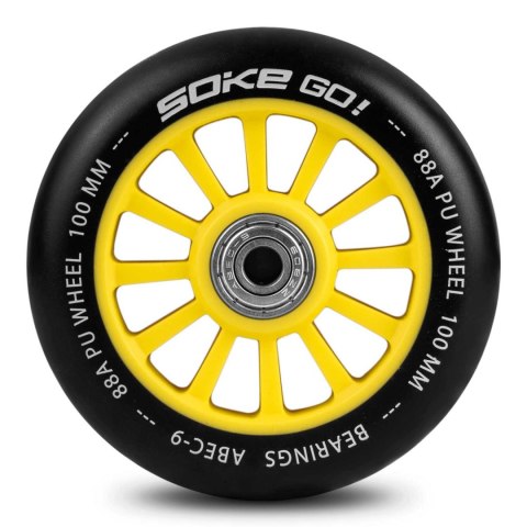 KÓŁKA DO HULAJNOGI 100 MM ŻÓŁTE 2 SZT KÓŁKA DO HULAJNOGI 100 MM ŻÓŁTE 2 SZT