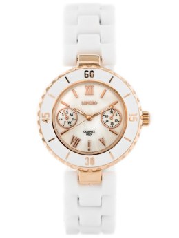 ZEGAREK DAMSKI LONGBO - CHANNEL - WHITE/GOLD (Zx610A)