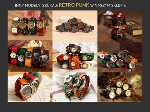 ZEGAREK DAMSKI TAYMA - RETRO PUNK 28 - CZARNY (Zx585B) ZEGAREK DAMSKI TAYMA - RETRO PUNK 28 - CZARNY (Zx585B)