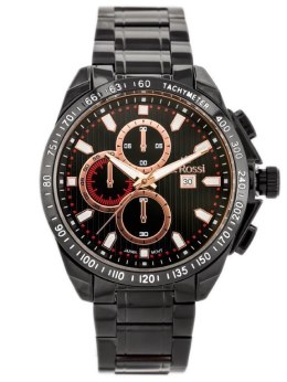 ZEGAREK MĘSKI G. ROSSI - BLUES (ZG094G) BLACK/ROSE + BOX