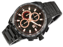 ZEGAREK MĘSKI G. ROSSI - BLUES (ZG094G) BLACK/ROSE + BOX