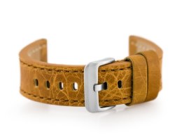 PASEK SKÓRZANY DO ZEGARKA W48 - PREMIUM - CAMEL - 24MM