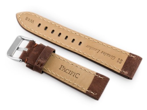 PASEK SKÓRZANY DO ZEGARKA W48 - PREMIUM - CIEMNOBRĄZOWY II - 20MM PASEK SKÓRZANY DO ZEGARKA W48 - PREMIUM - CIEMNOBRĄZOWY II - 20MM