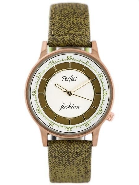ZEGAREK DAMSKI PERFECT A379 - OLIVE (ZP826C)