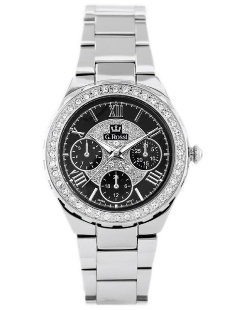 ZEGAREK G. ROSSI - ALORE (ZG646D) SILVER/BLACK + BOX