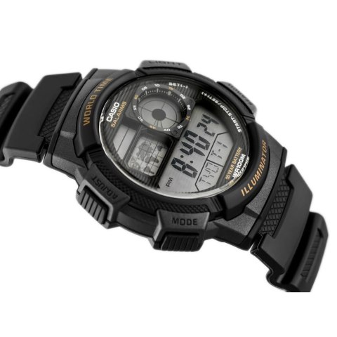 ZEGAREK MĘSKI CASIO AE-1000W-1AV - WORLD TIME + BOX ZEGAREK MĘSKI CASIO AE-1000W-1AV - WORLD TIME + BOX