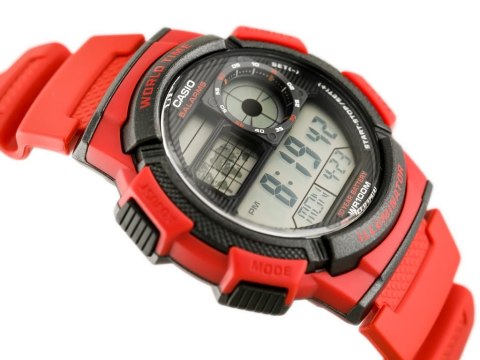 ZEGAREK MĘSKI CASIO AE-1000W 4AV (ZD073C) - WORLD TIME + BOX ZEGAREK MĘSKI CASIO AE-1000W 4AV (ZD073C) - WORLD TIME + BOX
