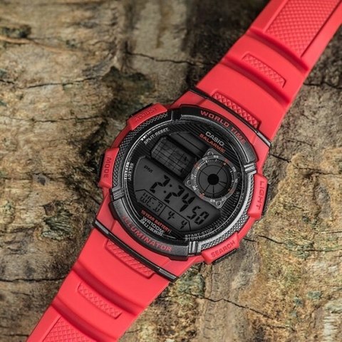 ZEGAREK MĘSKI CASIO AE-1000W 4AV (ZD073C) - WORLD TIME + BOX ZEGAREK MĘSKI CASIO AE-1000W 4AV (ZD073C) - WORLD TIME + BOX
