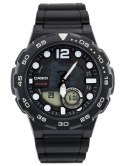 ZEGAREK MĘSKI CASIO AEQ-100W 1AV (ZD070A) - WORLD TIME + BOX