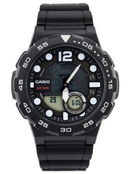 ZEGAREK MĘSKI CASIO AEQ-100W 1AV (ZD070A) - WORLD TIME + BOX
