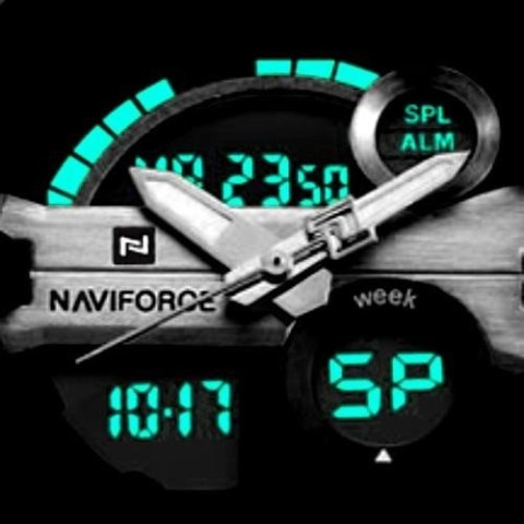 ZEGAREK MĘSKI NAVIFORCE GLOCK (ZN039C) - BLACK/RED ZEGAREK MĘSKI NAVIFORCE GLOCK (ZN039C) - BLACK/RED