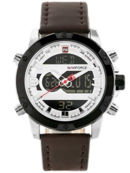 ZEGAREK MĘSKI NAVIFORCE - NF9097 (ZN043A) - BROWN/SILVER