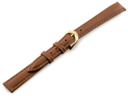 PASEK SKÓRZANY DO ZEGARKA - CASIO - CAMEL/ZŁOTY - 12MM