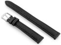 PASEK SKÓRZANY DO ZEGARKA W71 - CZARNY - 14MM