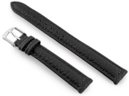 PASEK SKÓRZANY DO ZEGARKA W71 - CZARNY - 14MM