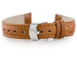 PASEK SKÓRZANY DO ZEGARKA W83 - BRĄZOWY - 12MM