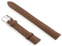 PASEK SKÓRZANY DO ZEGARKA W83 - CIEMNY BRĄZ - 14MM