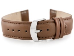 PASEK SKÓRZANY DO ZEGARKA W83 - CIEMNY BRĄZ - 20MM