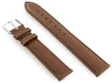 PASEK SKÓRZANY DO ZEGARKA W83 - CIEMNY BRĄZ - 20MM