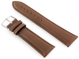 PASEK SKÓRZANY DO ZEGARKA W83 - CIEMNY BRĄZ - 24MM