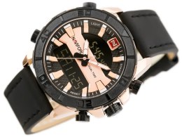 ZEGAREK MĘSKI NAVIFORCE - NF9114 (ZN046D) - BLACK/ROSEGOLD