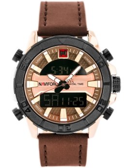 ZEGAREK MĘSKI NAVIFORCE - NF9114 (ZN046E) - BROWN/ROSEGOLD