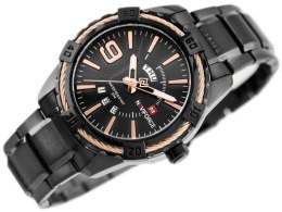 ZEGAREK MĘSKI NAVIFORCE - NF9117 (ZN059C) - BLACK/ROSEGOLD + BOx