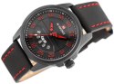 ZEGAREK MĘSKI NAVIFORCE - NF9124 (ZN055E) + BOX - BLACK/RED