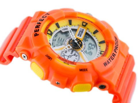 ZEGAREK MĘSKI PERFECT SHOCK (ZP219F) - ORANGE ZEGAREK MĘSKI PERFECT SHOCK (ZP219F) - ORANGE