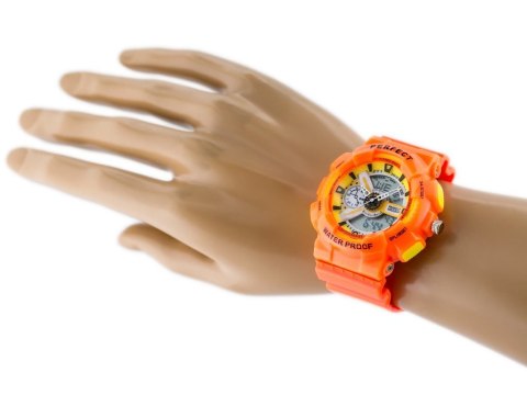 ZEGAREK MĘSKI PERFECT SHOCK (ZP219F) - ORANGE ZEGAREK MĘSKI PERFECT SHOCK (ZP219F) - ORANGE