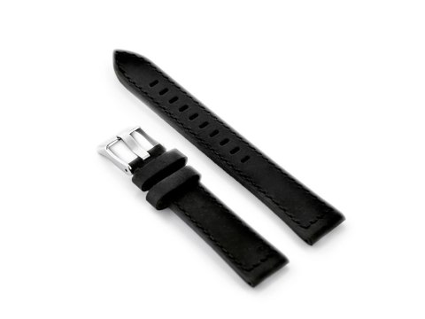 PASEK SKÓRZANY DO ZEGARKA W25 - CZARNY - 24MM PASEK SKÓRZANY DO ZEGARKA W25 - CZARNY - 24MM