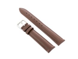 PASEK SKÓRZANY DO ZEGARKA W94 - CIEMNY BRĄZ - 12MM