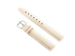 PASEK SKÓRZANY DO ZEGARKA W94 - KREMOWY - 14MM