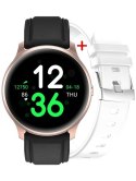 SMARTWATCH DAMSKI G. ROSSI G.RSF1-4C2-1 ROSEGOLD/BLACK + DODATKOWY PASEK (SG003B)