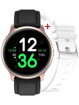 SMARTWATCH DAMSKI G. ROSSI G.RSF1-4C2-1 ROSEGOLD/BLACK + DODATKOWY PASEK (SG003B)