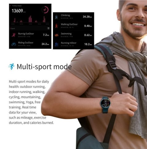 SMARTWATCH MĘSKI G. ROSSI G.RSWSF1-6F1-1 BLUE/BLACK + DODATKOWY PASEK (SG003D) SMARTWATCH MĘSKI G. ROSSI G.RSWSF1-6F1-1 BLUE/BLACK + DODATKOWY PASEK (SG003D)