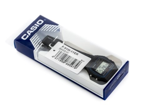 ZEGAREK MĘSKI CASIO F-91W-1YER (ZD086A) - KLASYKA + BOX ZEGAREK MĘSKI CASIO F-91W-1YER (ZD086A) - KLASYKA + BOX